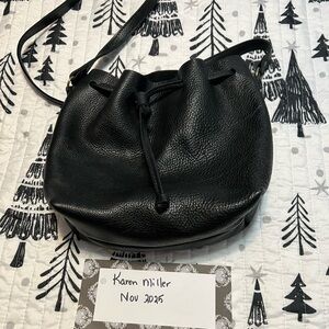 Portland Leather Black Crossbody Bag